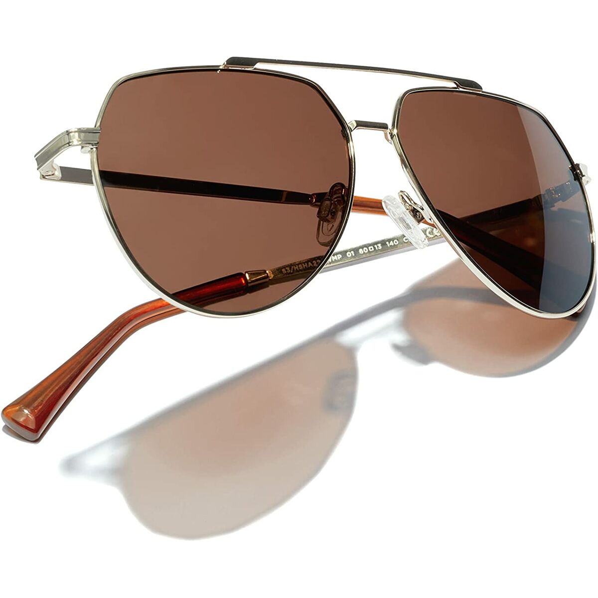 Zonnebril Uniseks Hawkers Shadow Gepolariseerd ø 60 mm Gouden Zilverkleurig Roze goud - Sieraden, Unisex voor volwassene - Hawkers
