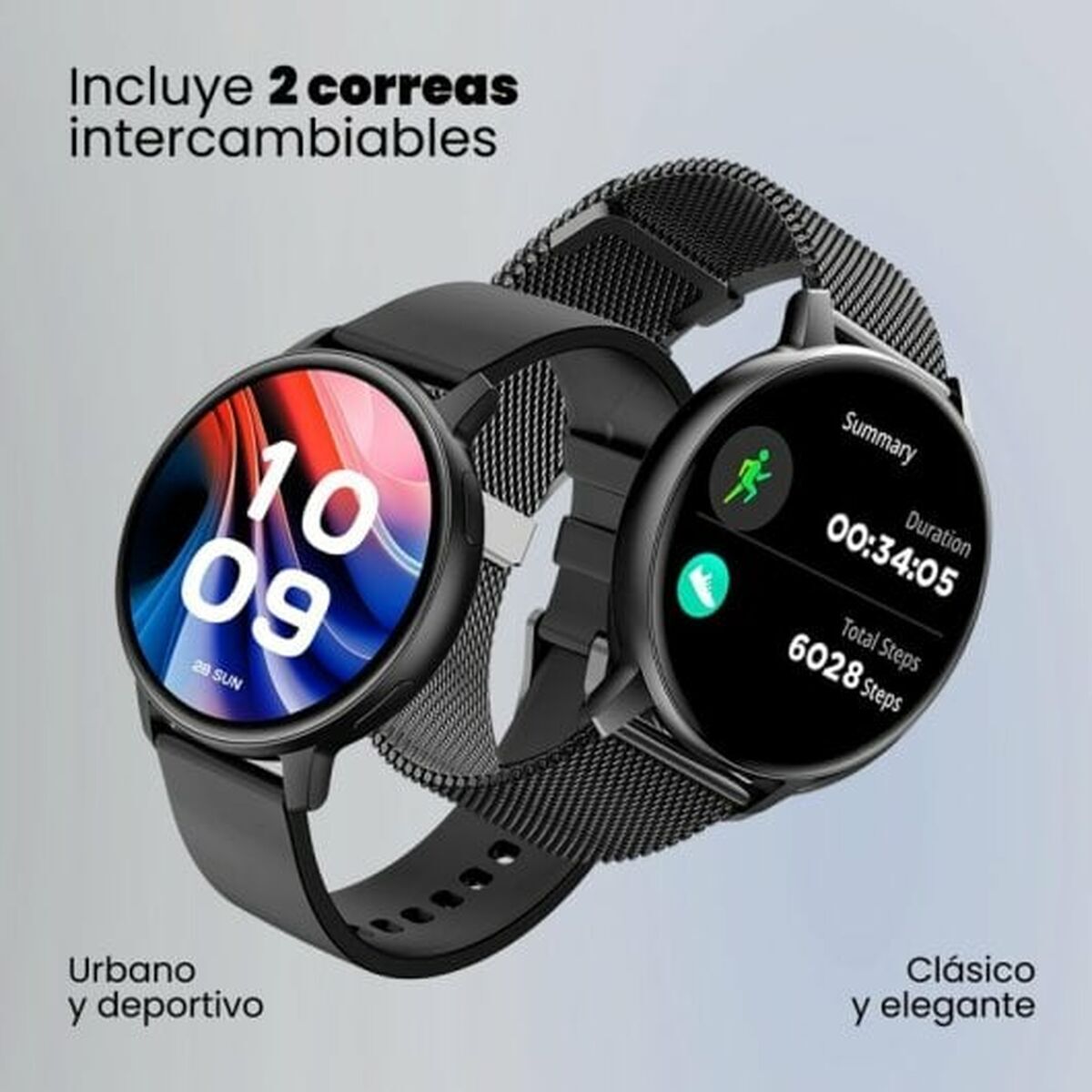 Smartwatch SPC 9652N Zwart Grijs 1,43" - Elektronica - SPC