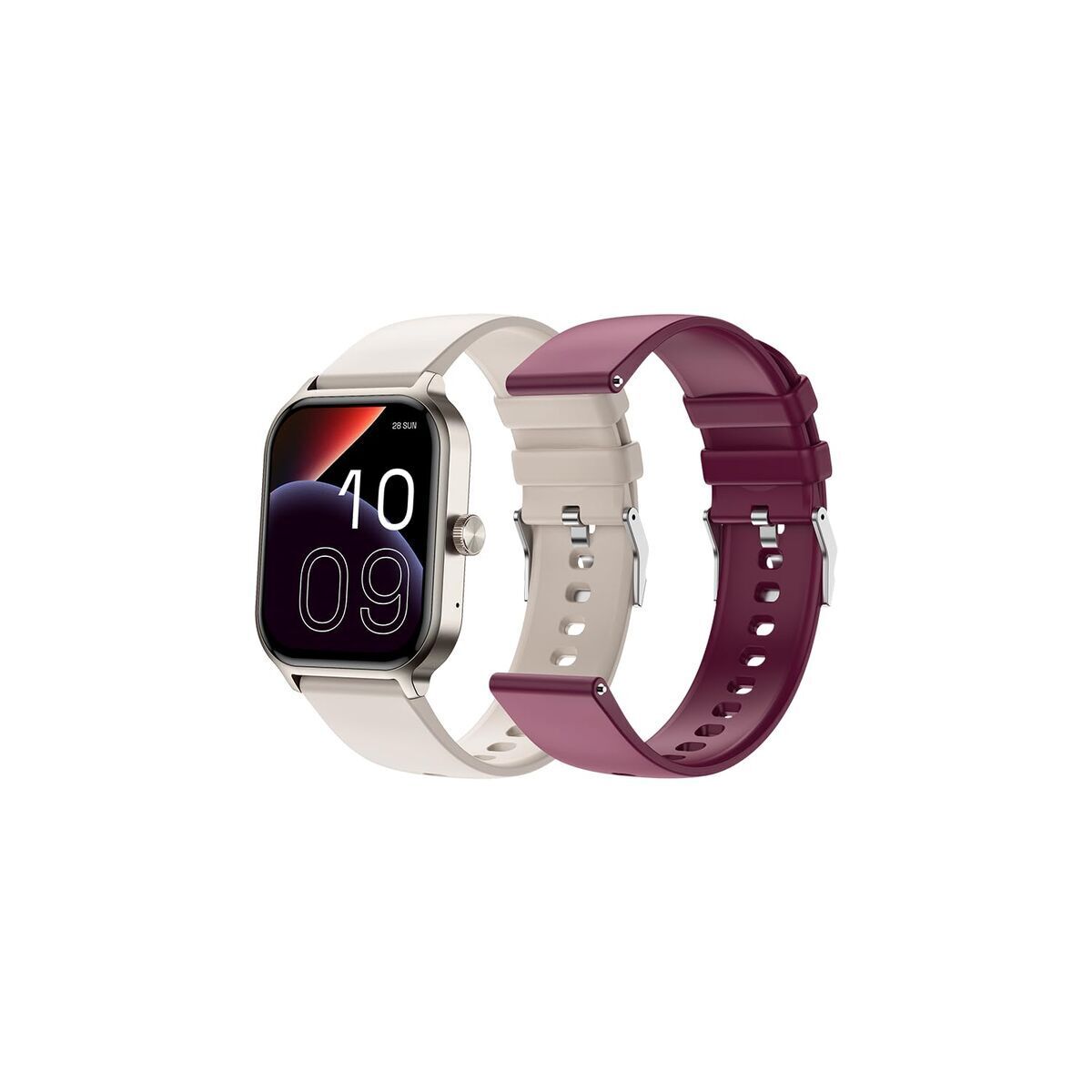 Smartwatch SPC 9657B Beige 38 mm 46 mm Ø 46 mm (2 Stuks) - Elektronica - SPC