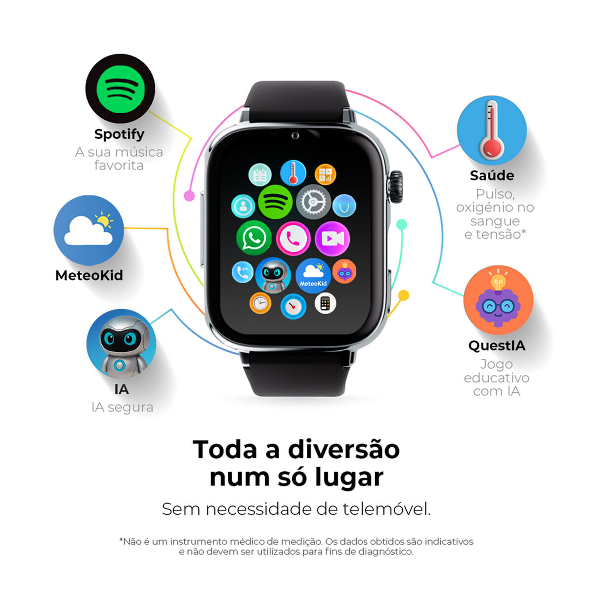 Smartwatch SaveFamily Groen Zilverkleurig - Elektronica - SaveFamily