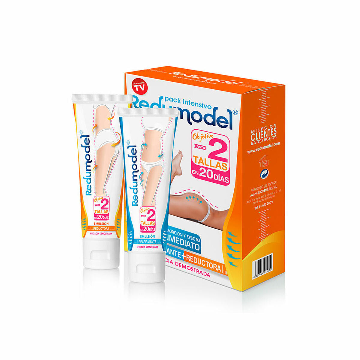 Cellulitis Reductie Programma Redumodel (250 ml) (2 uds) - Schoonheid, Huidverzorging - Redumodel