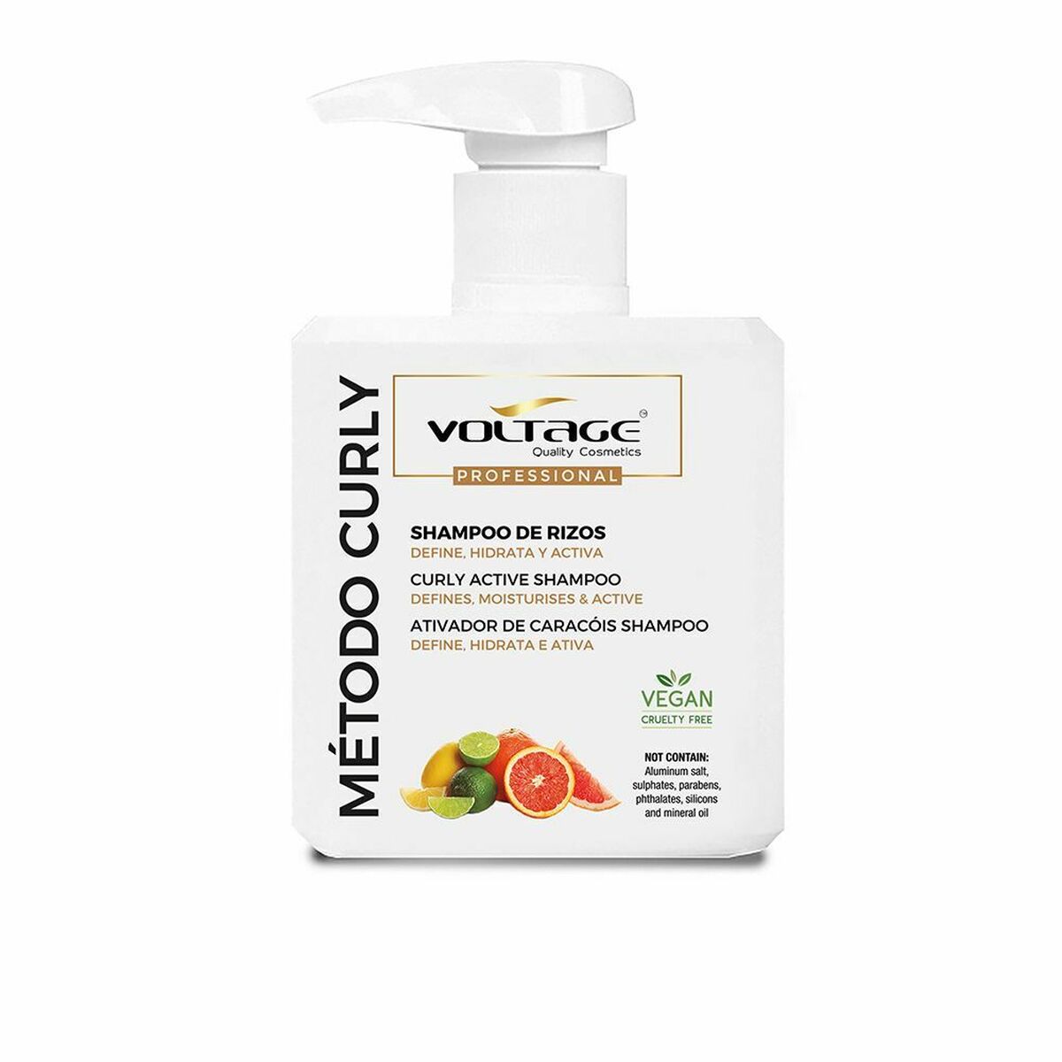 Shampoo voor Gedefinieerde Krullen Voltage Rizos Metodo Curly 500 ml - Schoonheid, Haarverzorging - Voltage