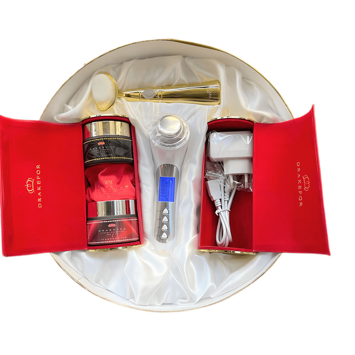 Hoogfrequente Verjongende Gezichtsmassager Drakefor M015 Wit 3 Onderdelen