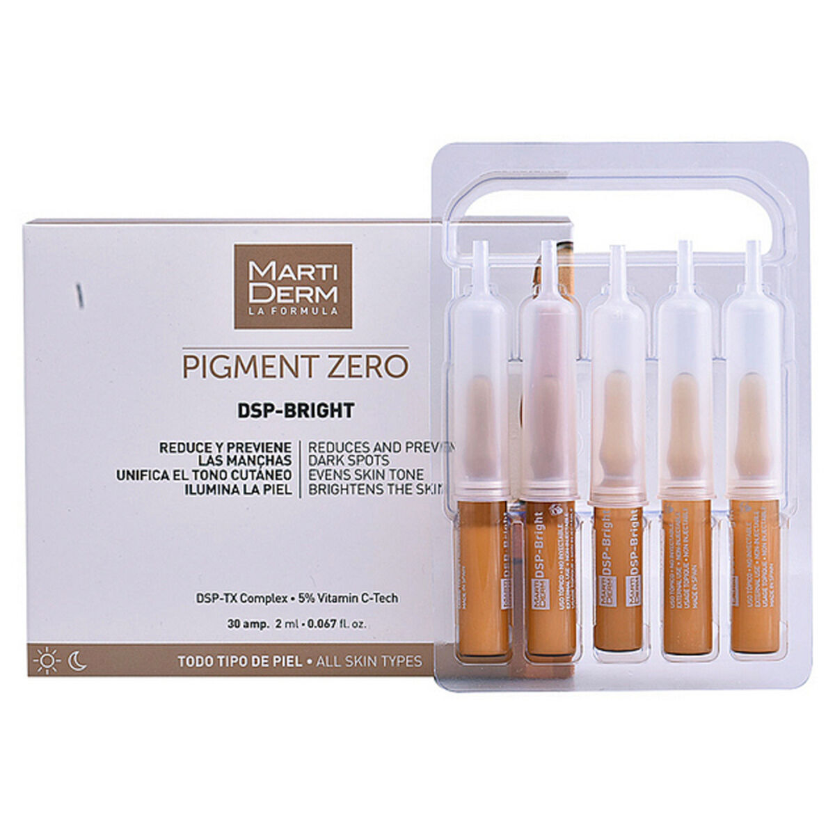 Intensieve Anti Donkere Vlekken Concentraat Pigment Zero Martiderm 1472 - 42278 (2 ml) 2 ml - Schoonheid, Huidverzorging - Martiderm