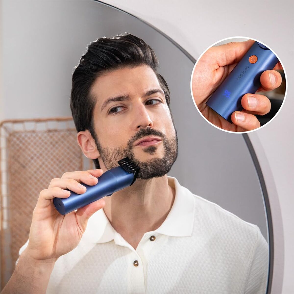 Cecotec Tondeuse PrecisionCare Barber Pro Oplaadbaar IPX7 Blauw Accessoires - Schoonheid, Haarverzorging - Cecotec