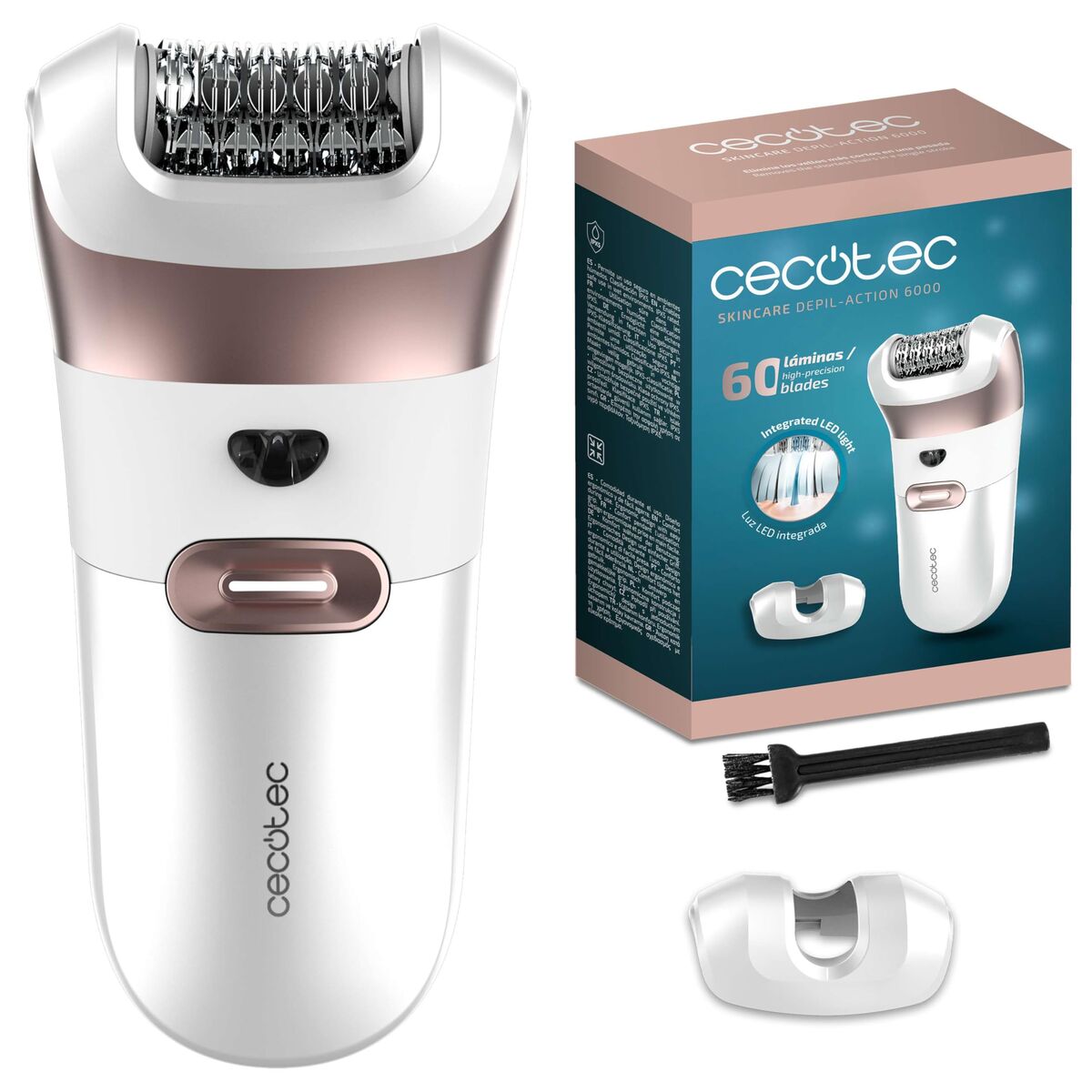 Elektrische haarverwijderaar Cecotec Depil - Action 6000 Plastic - Schoonheid, Scheren en ontharen - Cecotec