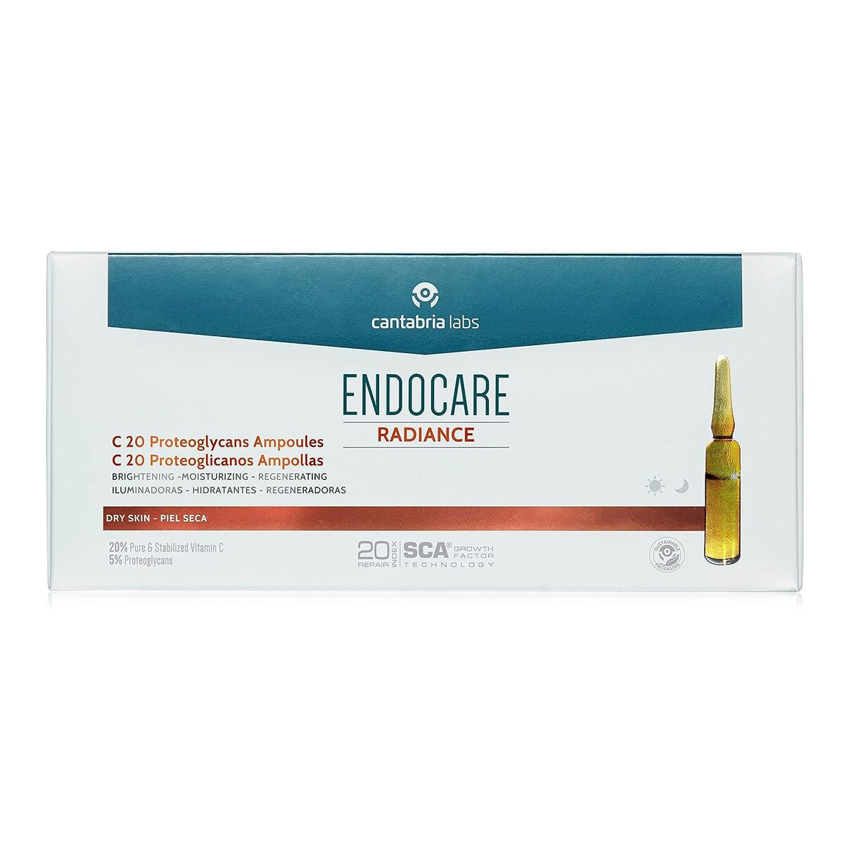 Ampullen Endocare Radiance Proteoglicanos 2 ml 30 x 2 ml - Schoonheid, Huidverzorging - Endocare