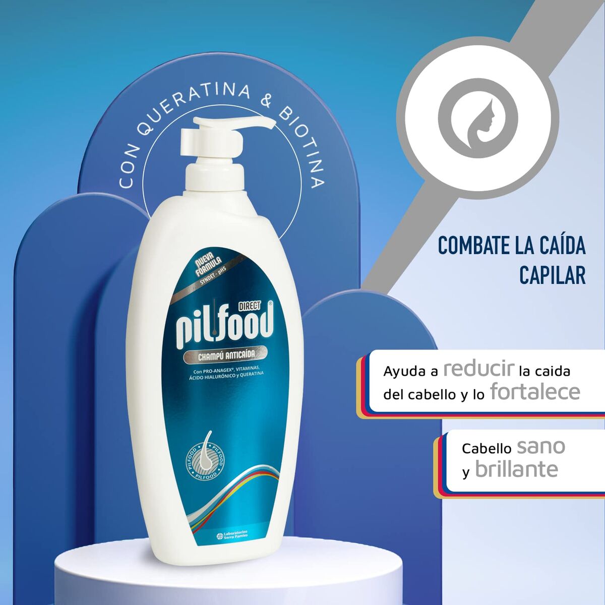 Anti-Haarverlies Shampoo Pilfood DIRECT 500 ml