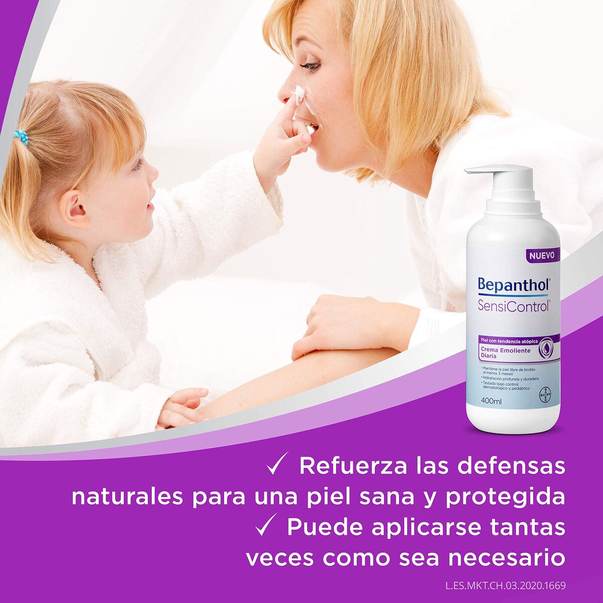 Body Lotion Bepanthol BEPANTHOL SENSICONTROL 400 ml - Schoonheid, Huidverzorging - Bepanthol