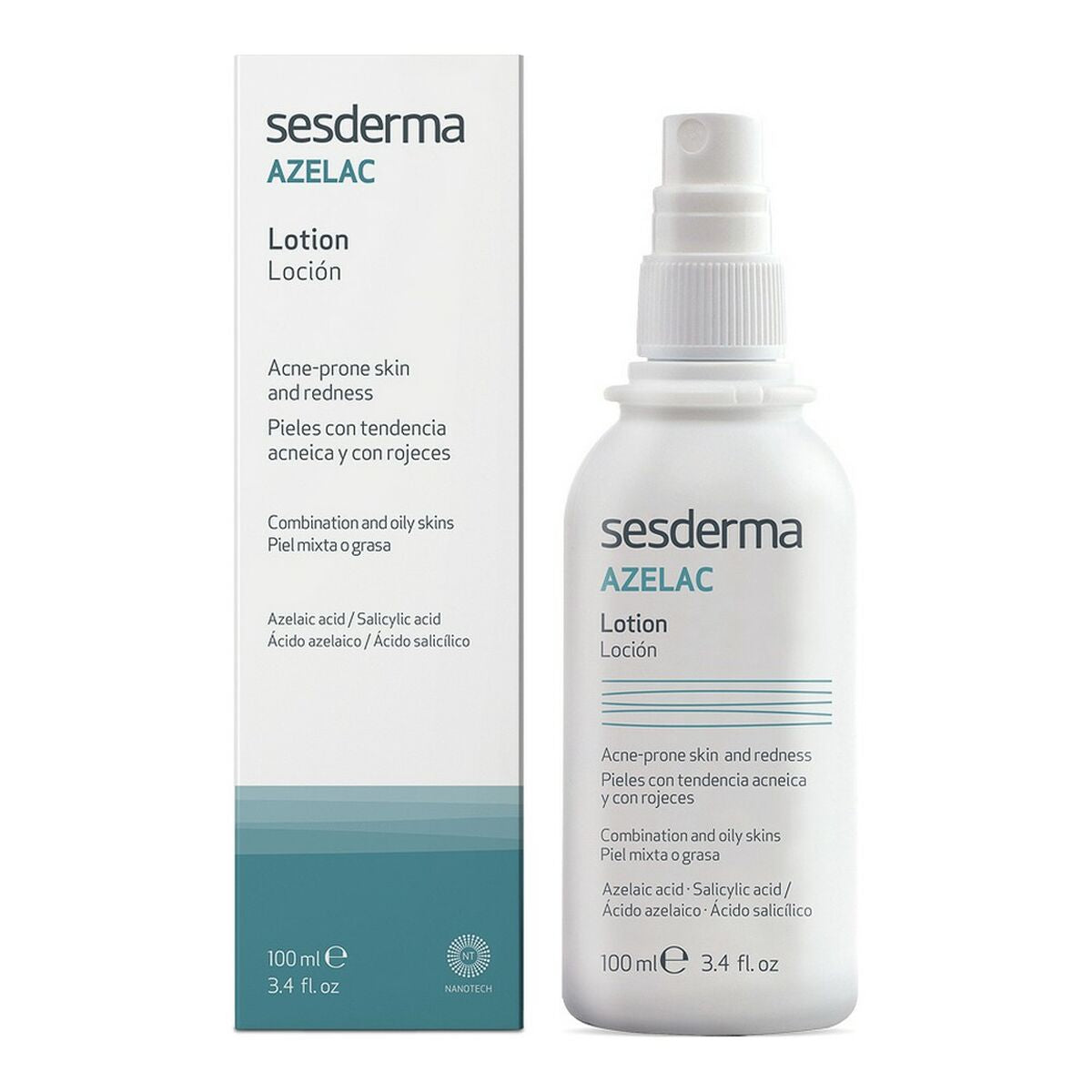 Acne-behandeling Sesderma Azelac 100 ml Gezichtslotion