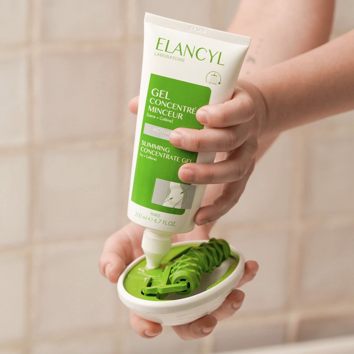 Anti - Cellulitis Elancyl Slim Massage Anti - Cellulitus Gel 2 Onderdelen 3 Onderdelen - Schoonheid, Huidverzorging - Elancyl