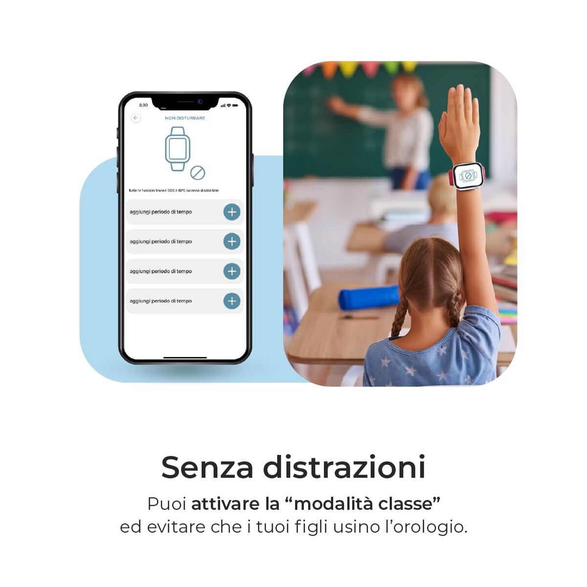 Smartwatch Save Family SW+N.CTAF Geel Zwart - Elektronica - Save Family
