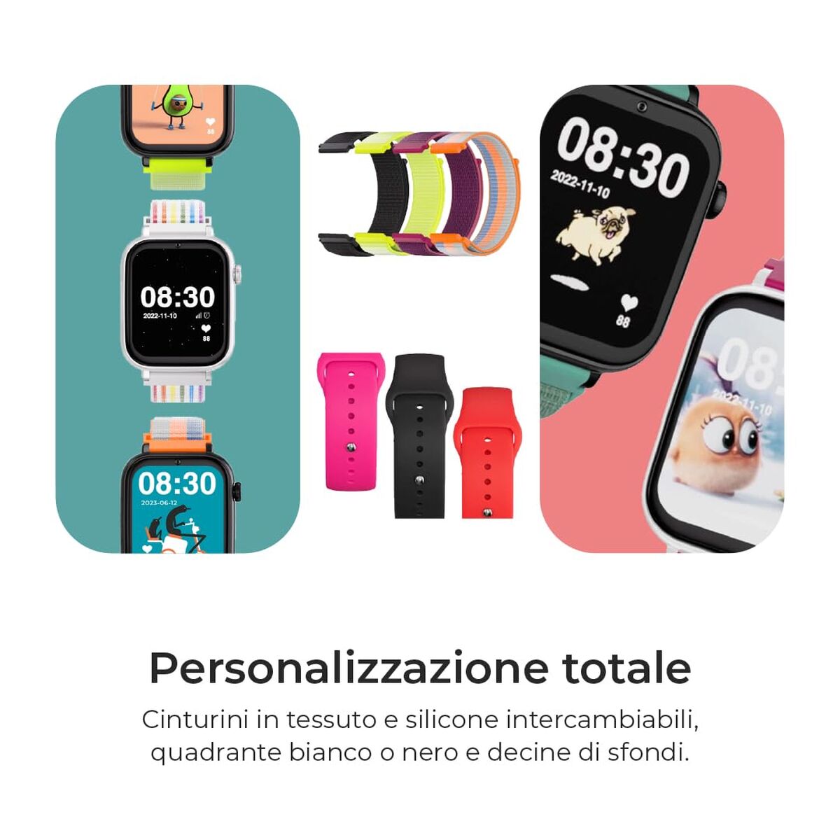 Smartwatch Save Family SW+N.CTAF Geel Zwart - Elektronica - Save Family