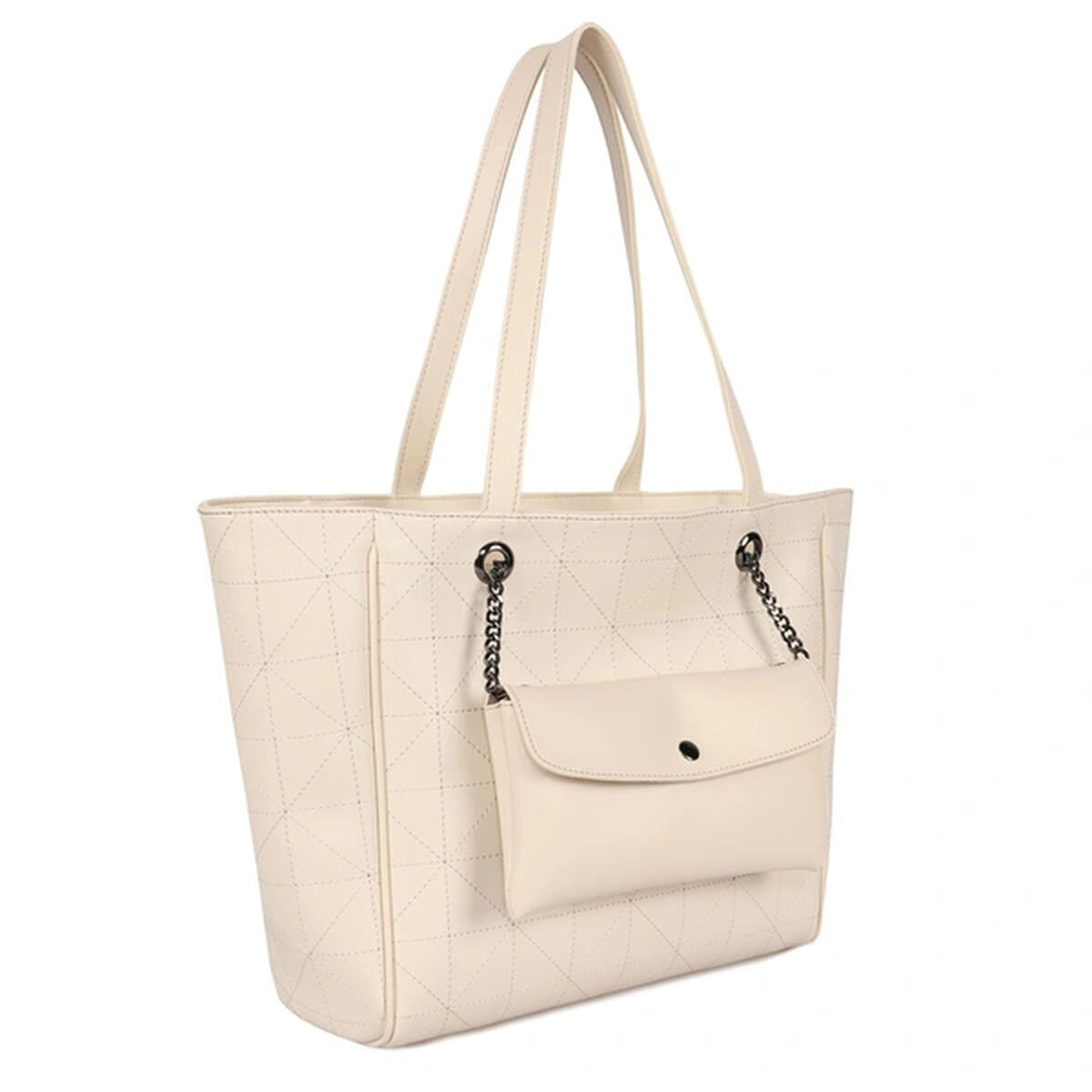 Handtas Dames Laura Ashley RELIEF - QUILTED - CREAM Crème 30 x 30 x 10 cm - Bagage, Tassen - Laura Ashley