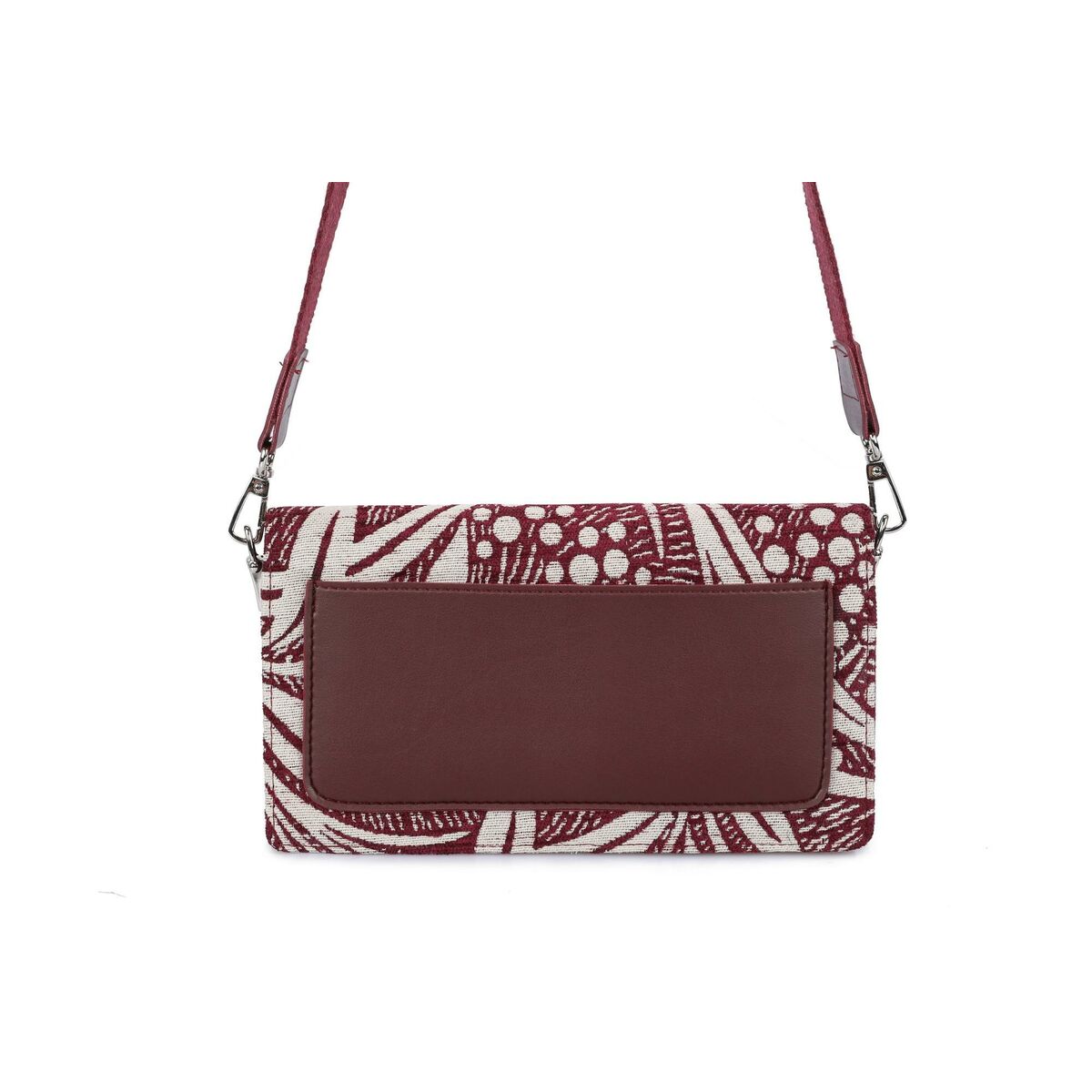 Handtas Dames Laura Ashley CRESTON - FLOWER - CLARET - RED Grijs 24 x 13 x 3 cm - Bagage, Tassen - Laura Ashley