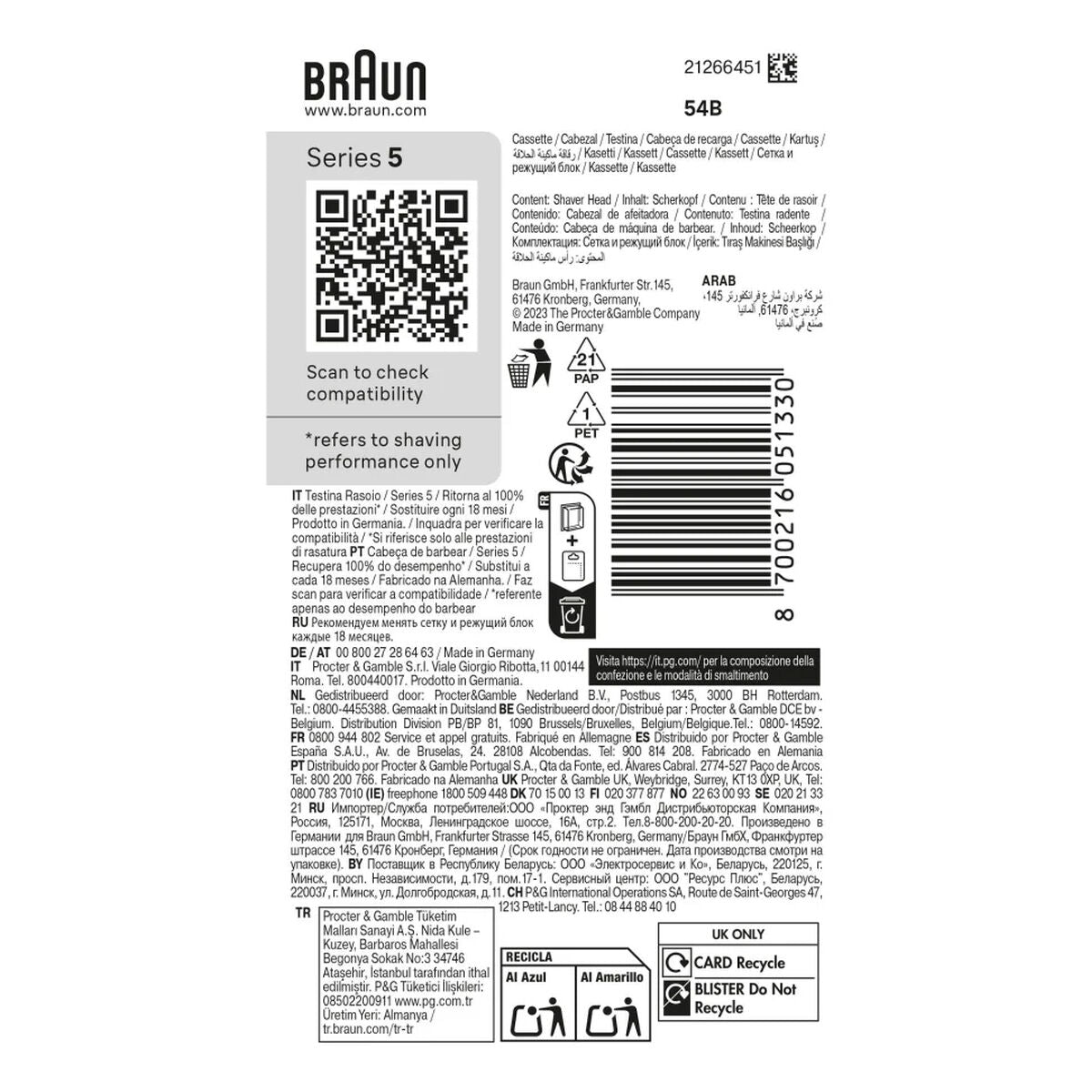 Borstel vervanger Braun 54B