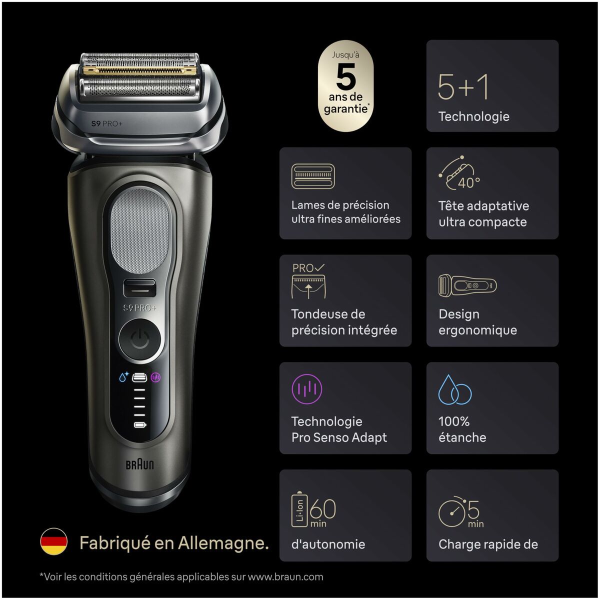Scheerapparaat Braun 9615S - Schoonheid, Haarverzorging - Braun