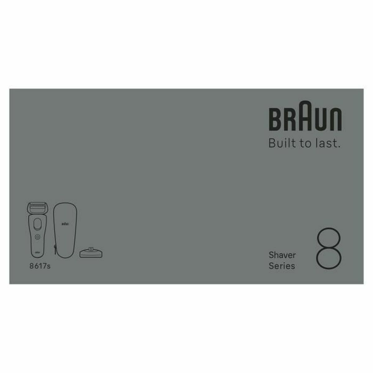 Elektrisch sScheerapparaat Braun Series 8 8617S - Schoonheid, Scheren en ontharen - Braun