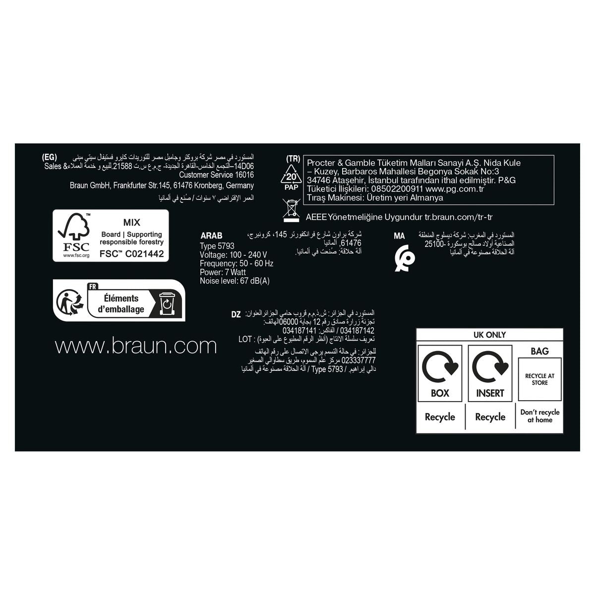 Scheerapparaat Braun