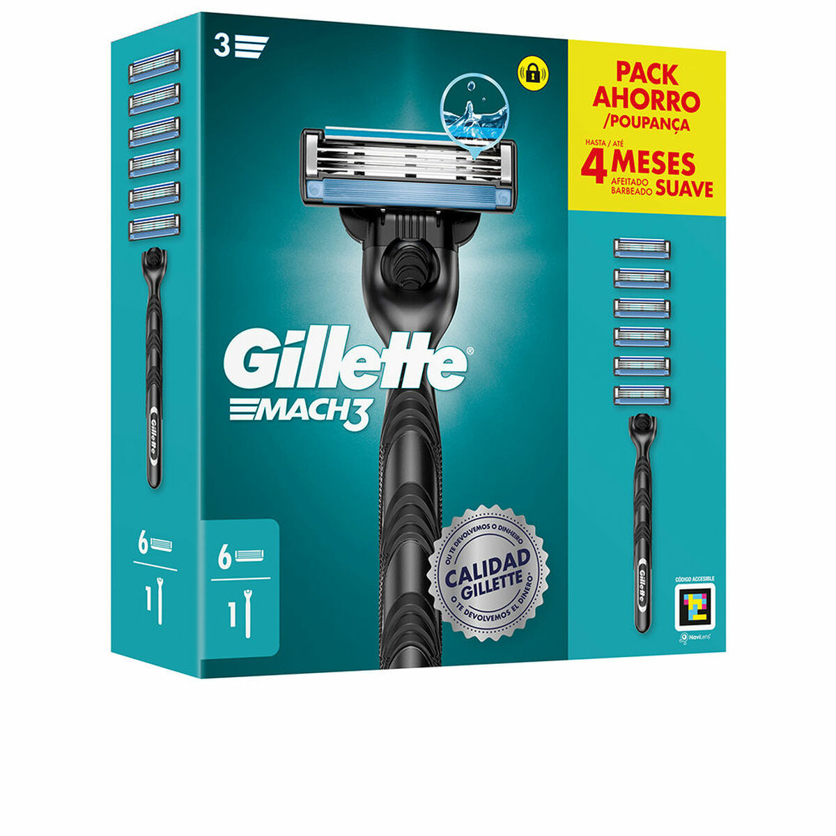 Handmatig scheermesje Gillette MACH 3