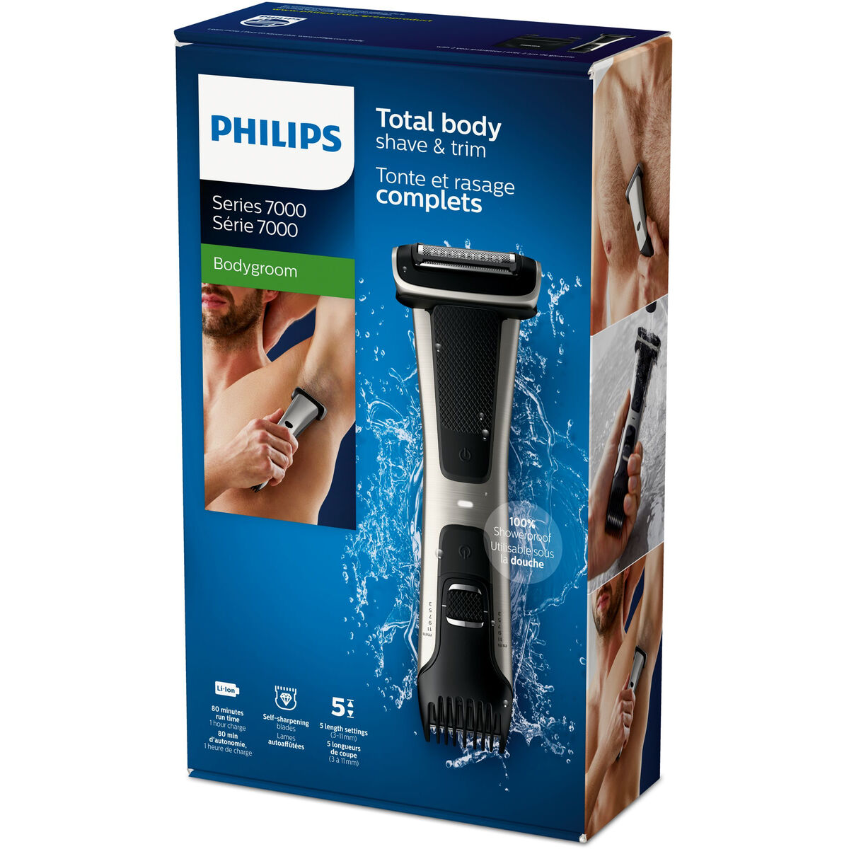 Lichaamsscheerapparaat Philips BG7025/15 * Zwart
