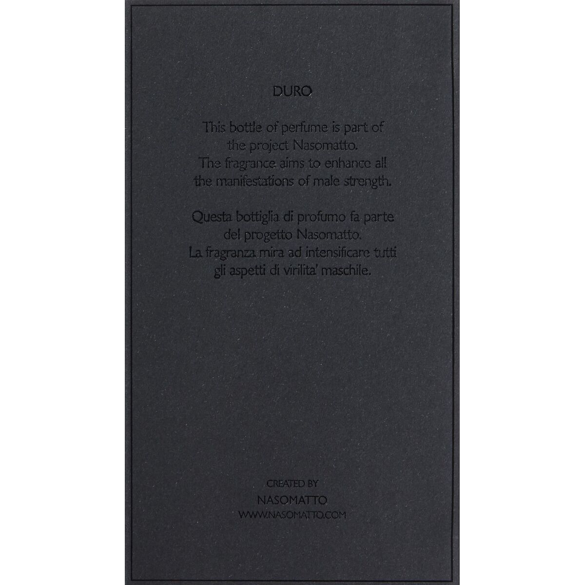 Herenparfum Nasomatto DURO EDP