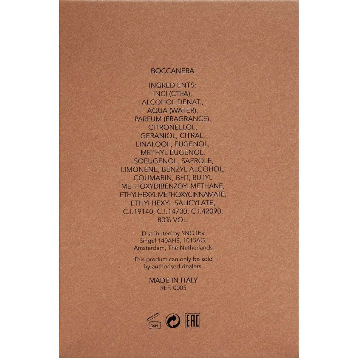 Uniseks Parfum Orto Parisi BOCCANERA 50 ml