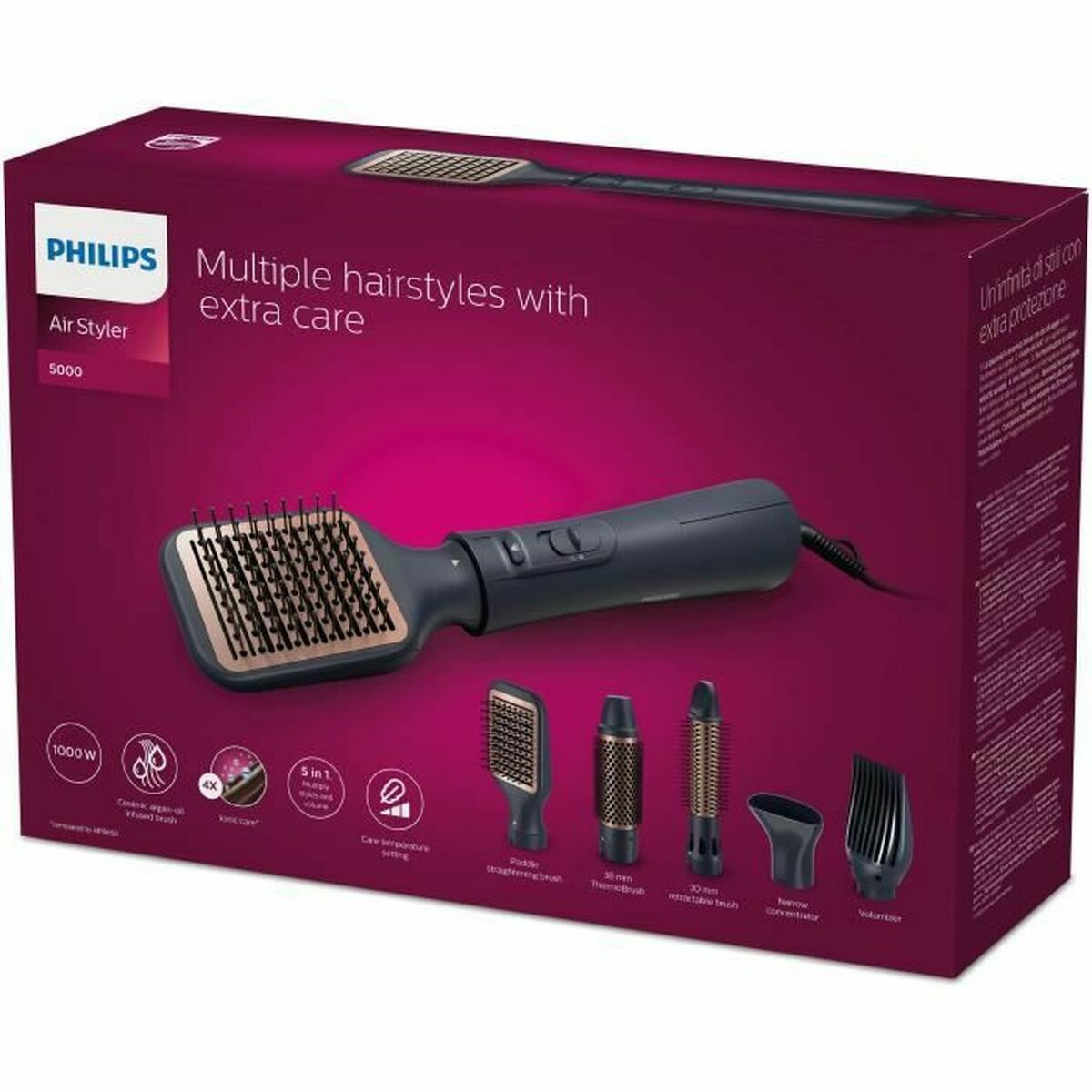 Borstel Philips BHA530 1000 W - Schoonheid, Haarverzorging - Philips