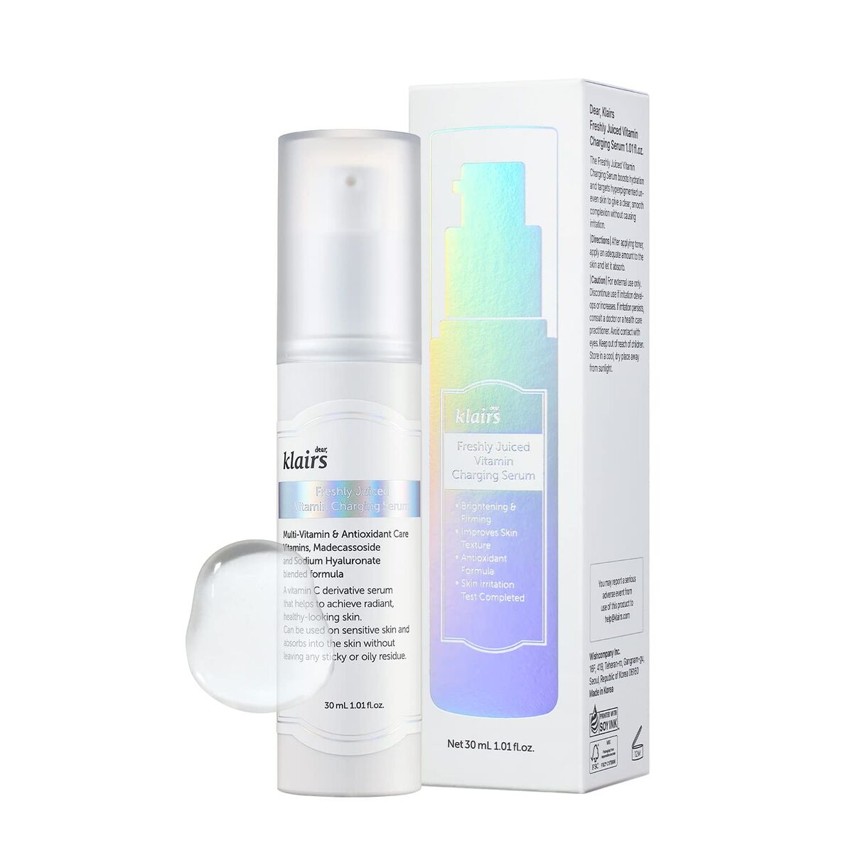 Gezichtsserum Klairs FRESHLY JUICED 30 ml - Schoonheid, Huidverzorging - Klairs