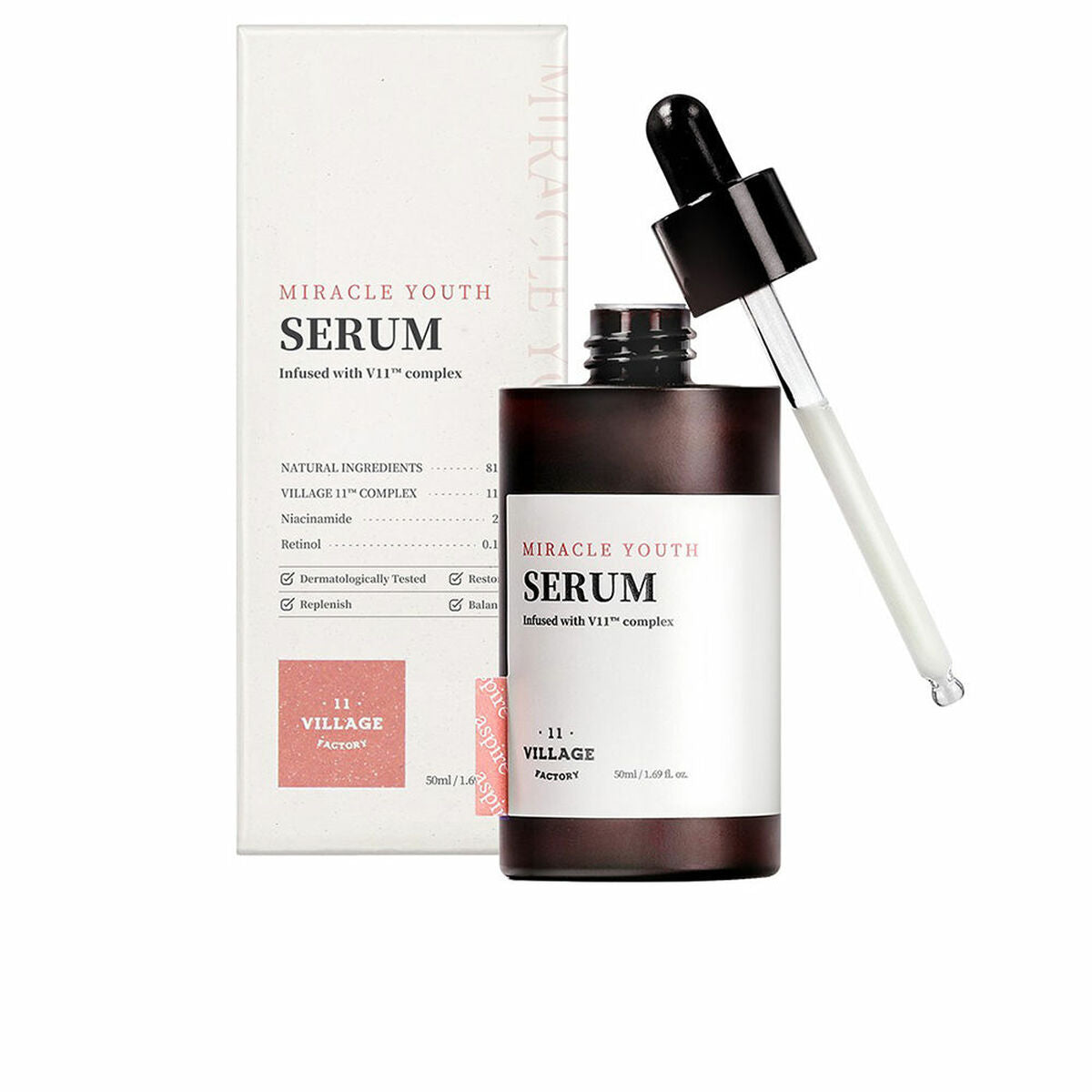 Gezichtsserum Village 11 Factory Miracle Youth 50 ml - Schoonheid, Huidverzorging - Village 11 Factory