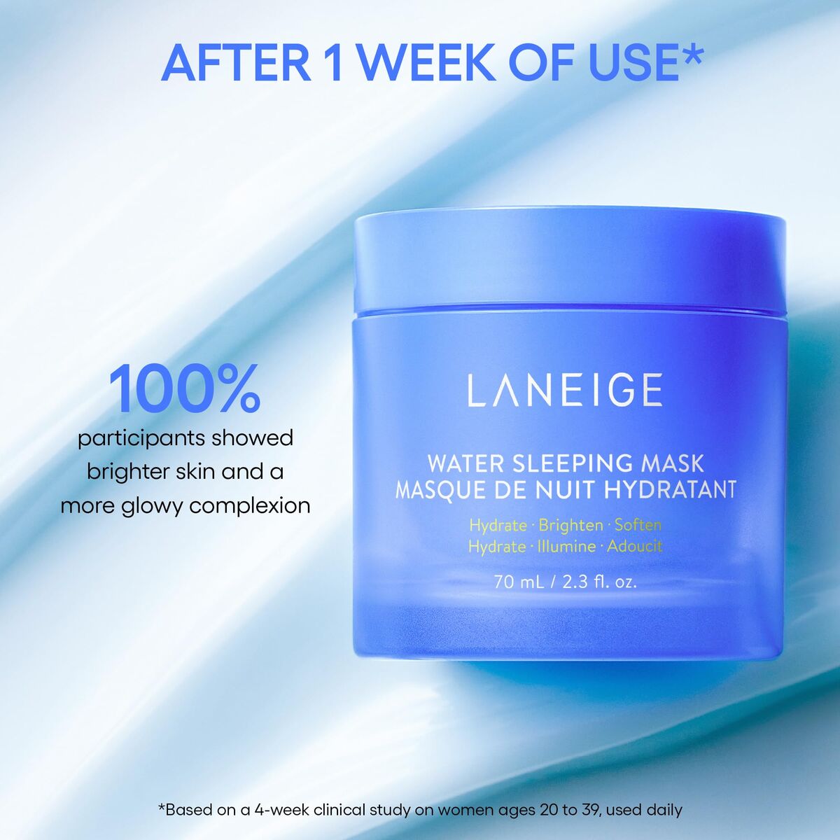 Hydrateren Nachtmasker Laneige WATER SLEEPING 70 ml - Schoonheid, Huidverzorging - Laneige