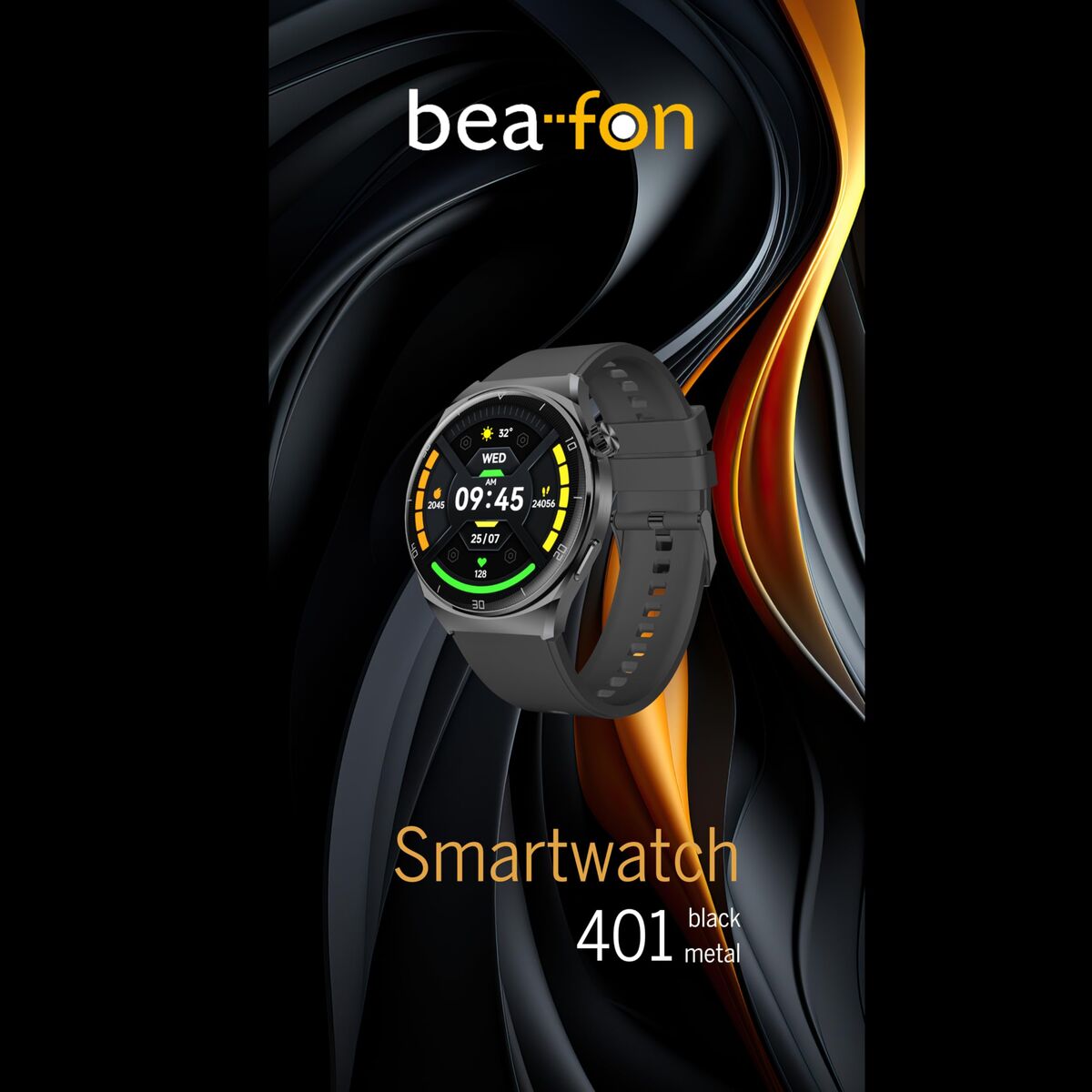 Smartwatch beafon WATCH 401 43 mm 1,43" Zwart Zilverkleurig