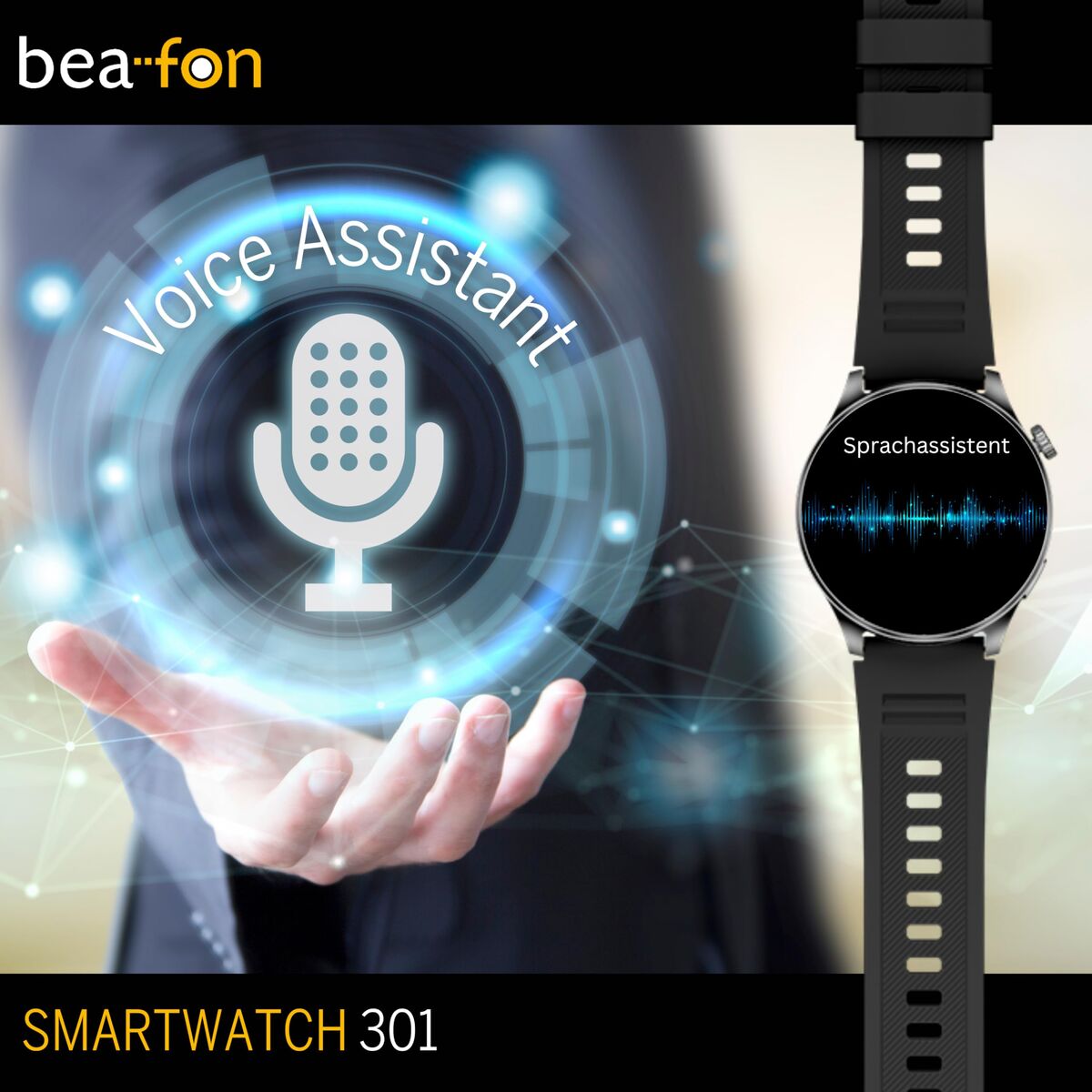 Smartwatch beafon WATCH 301 44 mm 1,45" Zwart - Elektronica - beafon