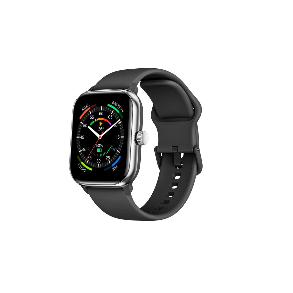 Smartwatch beafon WATCH 201 1,85" Zwart Zilverkleurig