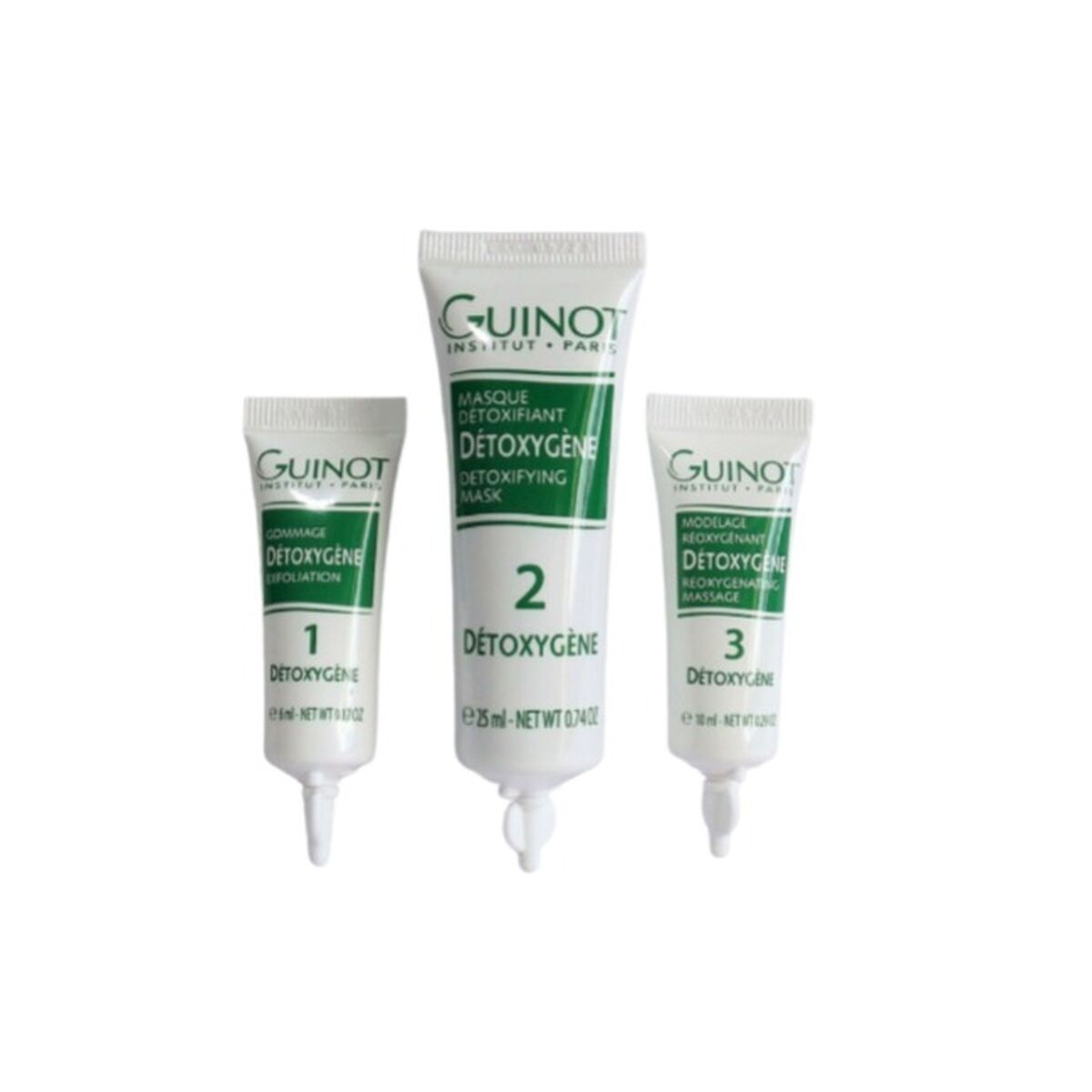 Cosmeticaset voor Dames Guinot Détoxygène 3 Onderdelen - Schoonheid, Huidverzorging - Guinot
