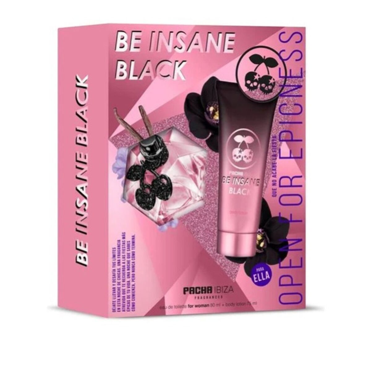 Parfumset voor Dames Pacha Ibiza Be Insane Black 2 Onderdelen