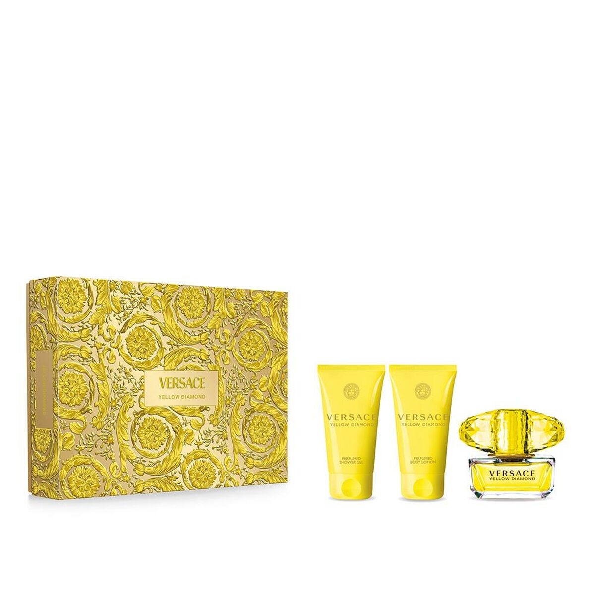 Parfumset voor Dames Versace Yellow Diamond 3 Onderdelen