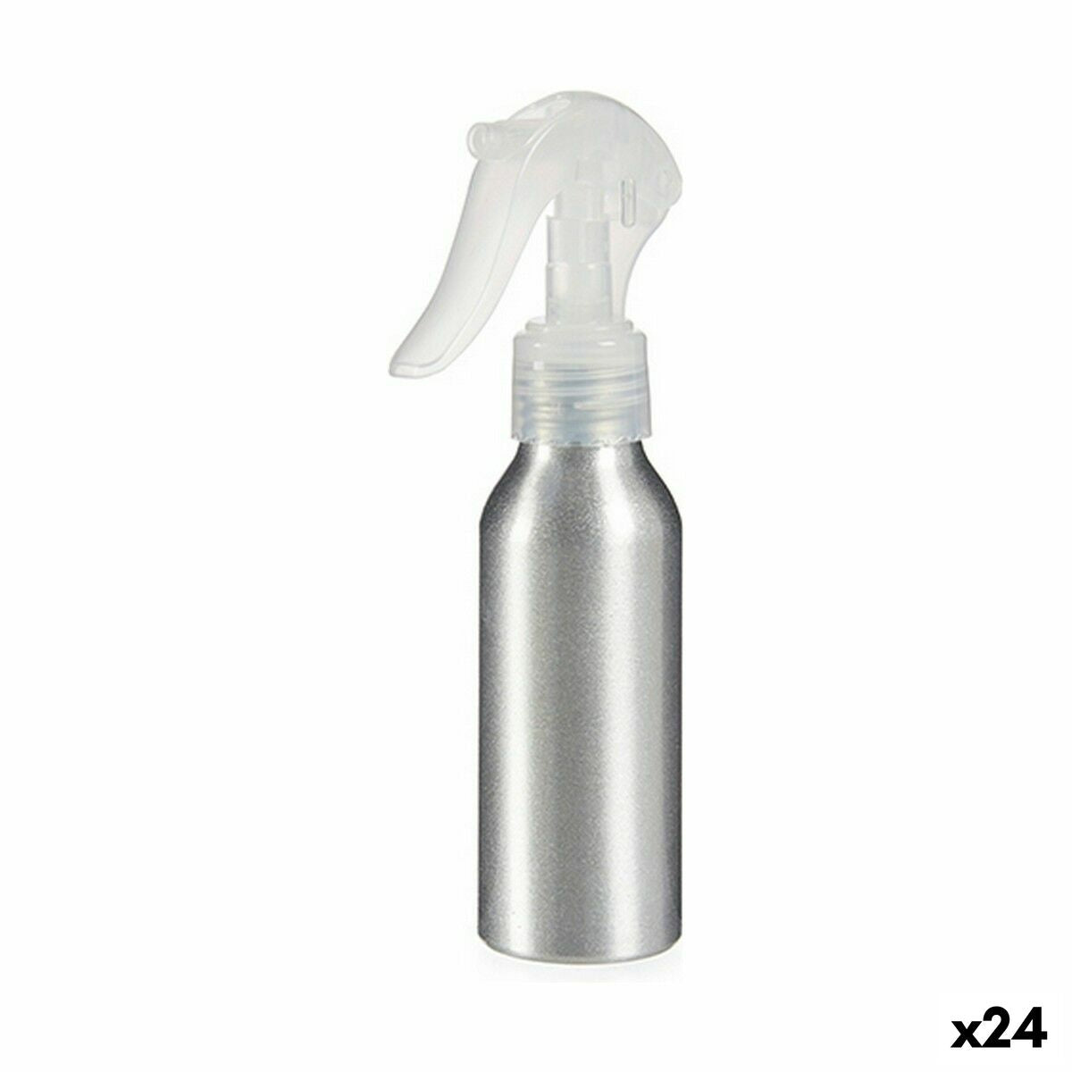 Sproeier Berilo Wit Zwart Zilverkleurig Aluminium Polypropyleen 100 ml (24 Stuks) - Schoonheid, Haarverzorging - Berilo