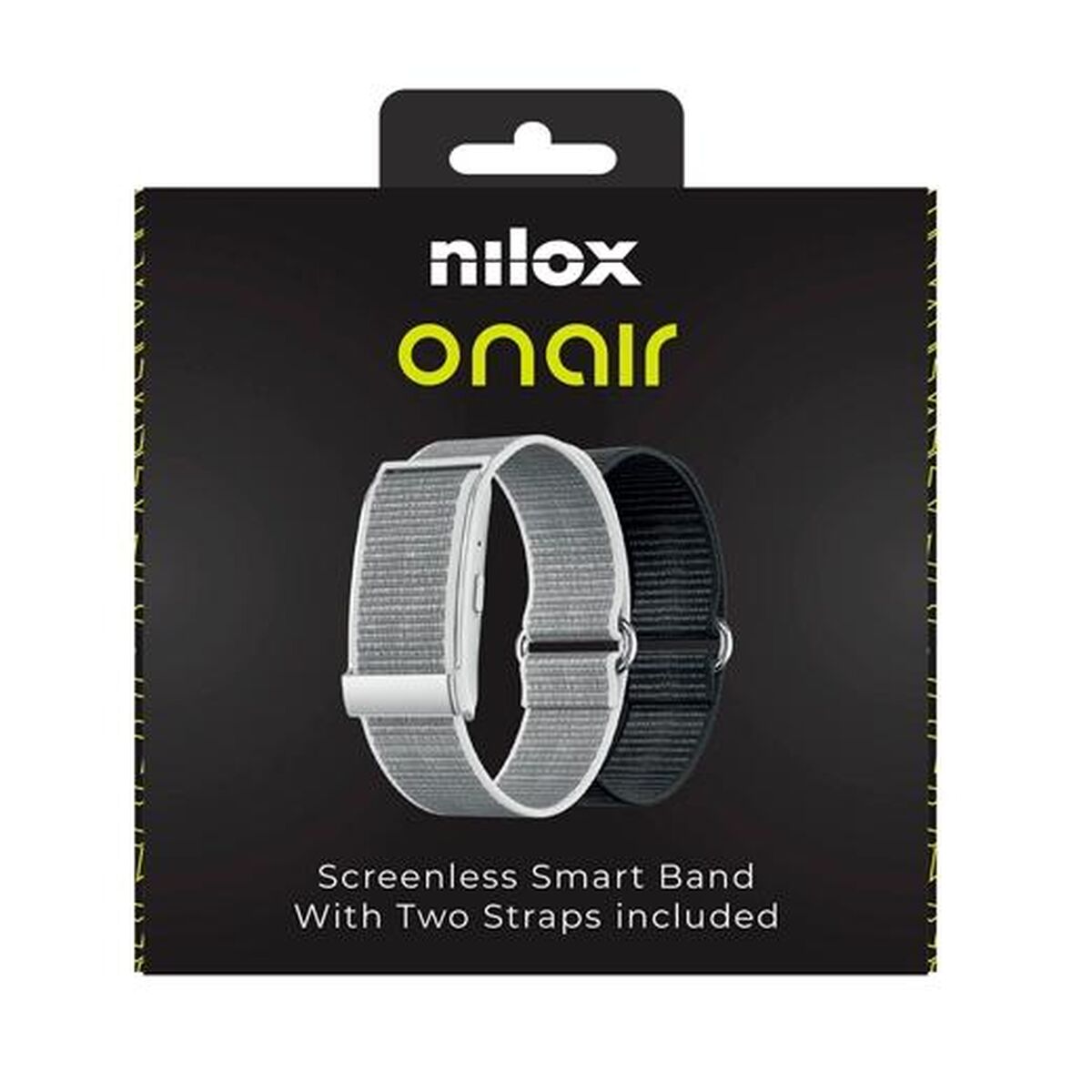 Activiteit armband Nilox ONAIR Zwart Zilverkleurig (5 Stuks)