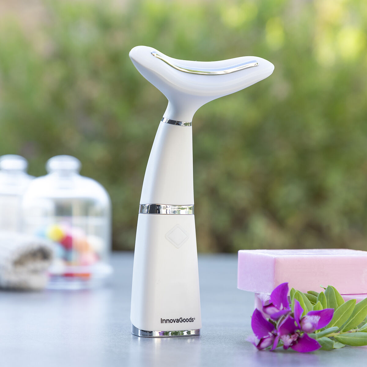 Dubbele kinverkleiner met lichttherapie, warmtetherapie en trillingen Kinred InnovaGoods - Schoonheid, Huidverzorging - InnovaGoods