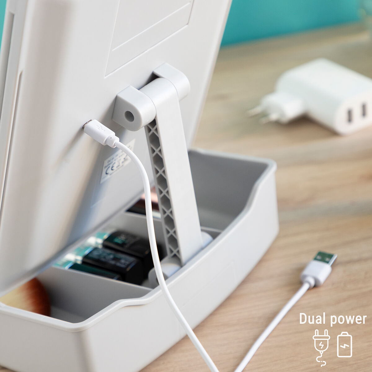 3 - in - 1 Opvouwbare Ledspiegel met Make - uporganizer Panomir InnovaGoods - Schoonheid, Gebruiksvoorwerpen en accessoires - InnovaGoods