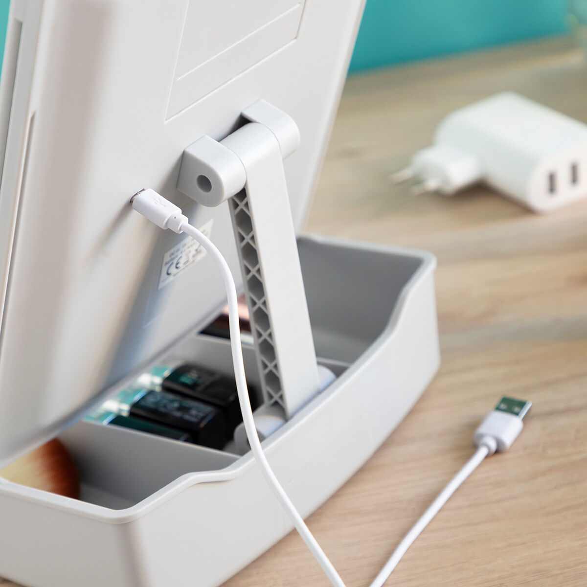 3 - in - 1 Opvouwbare Ledspiegel met Make - uporganizer Panomir InnovaGoods - Schoonheid, Gebruiksvoorwerpen en accessoires - InnovaGoods