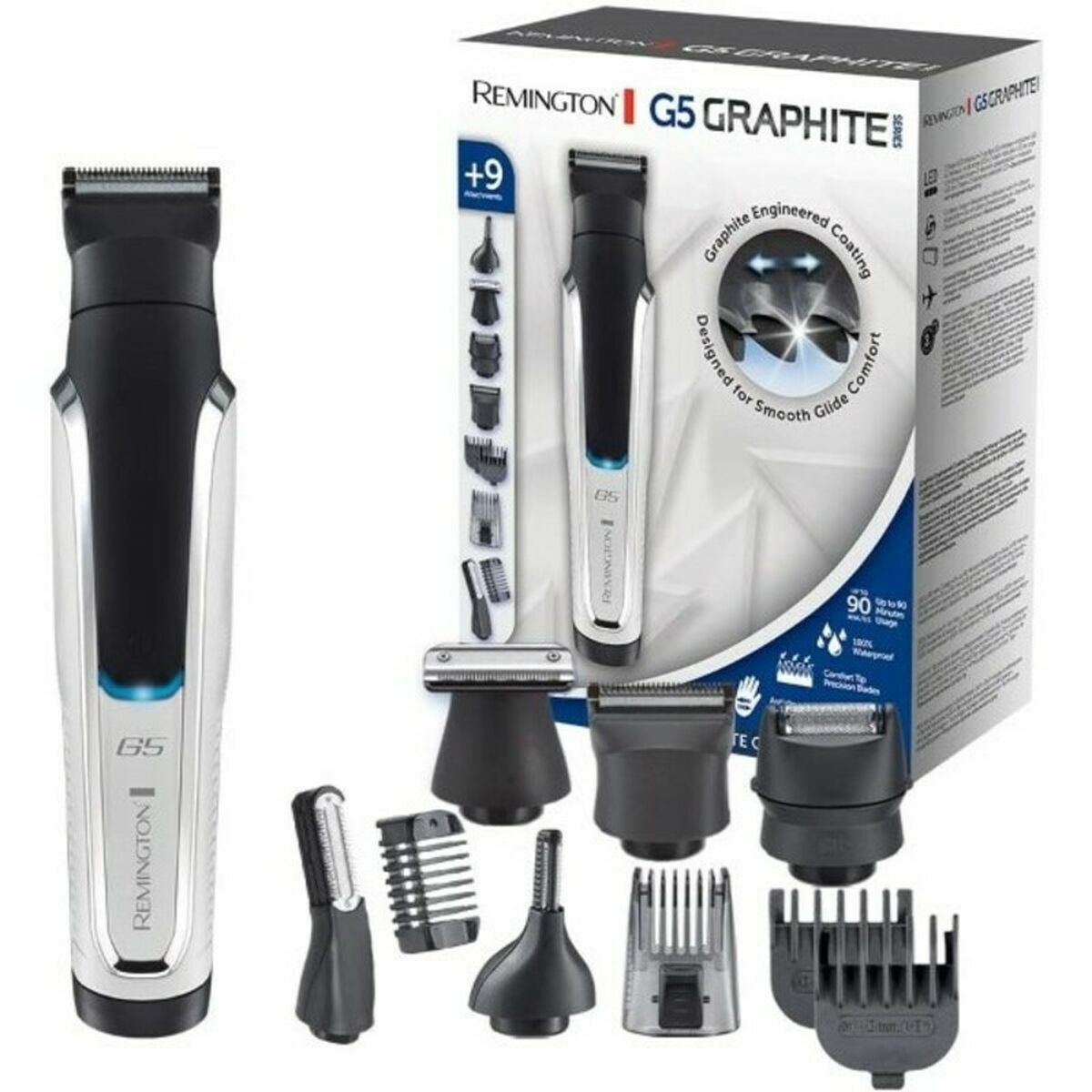 Baard en haar trimmer Remington 43249560100 Zwart