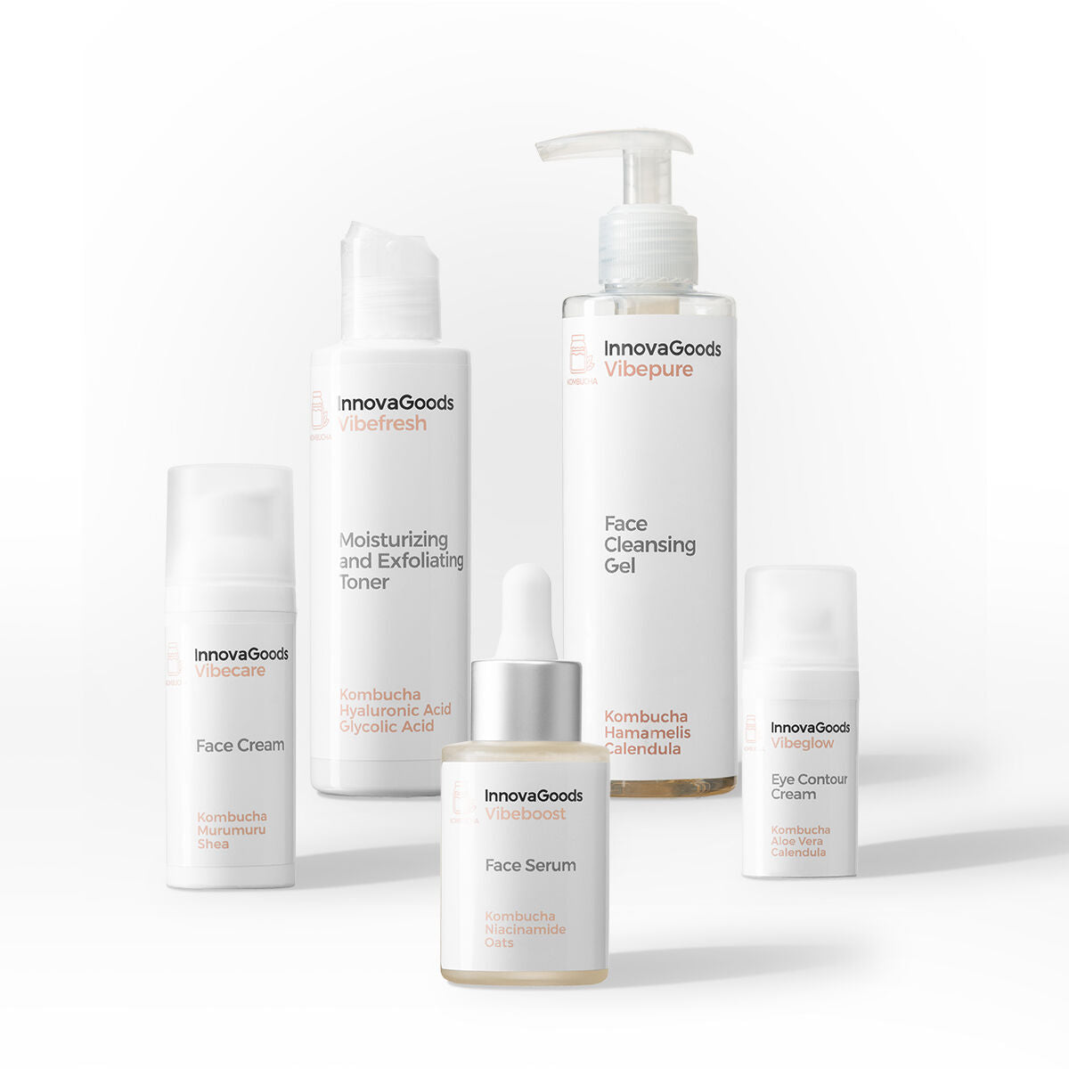 Gezichtsroutinepakket Kombucha InnovaGoods - Schoonheid, Huidverzorging - InnovaGoods
