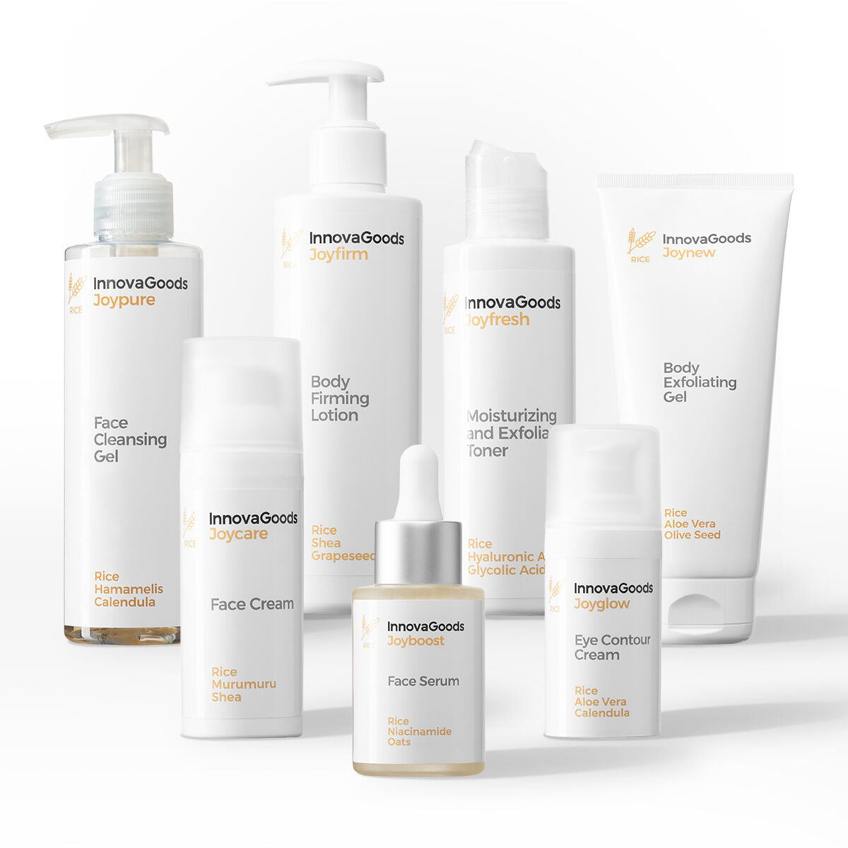 Routinepakket voor Gezicht en Lichaam Rice InnovaGoods