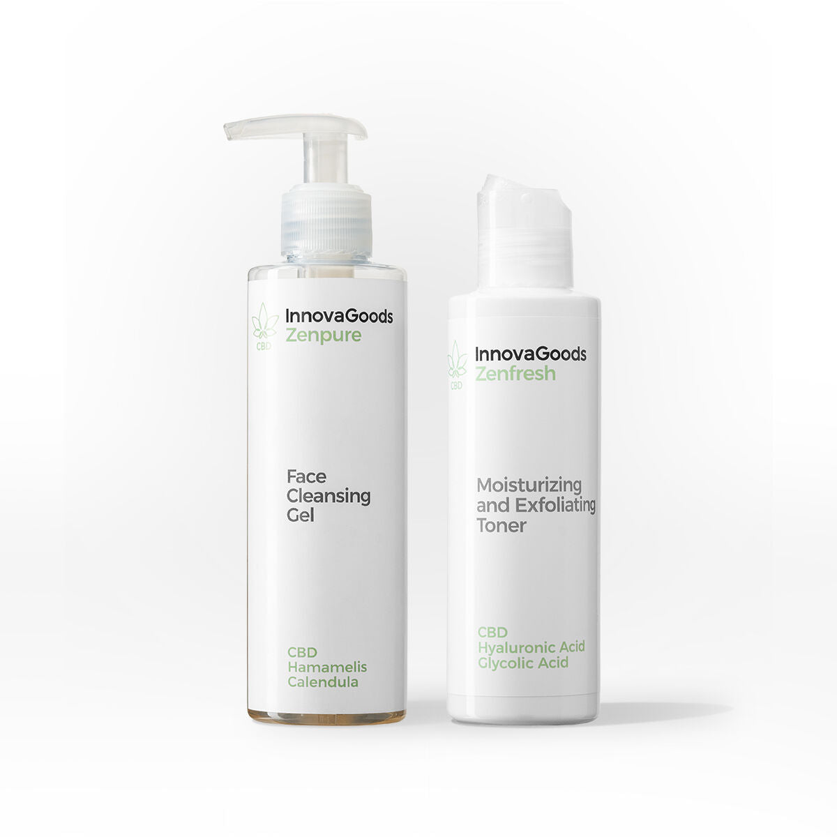 Duopakket gezichtsreiniging CBD InnovaGoods - Schoonheid, Huidverzorging - InnovaGoods